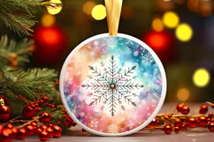 Round Christmass Ornament PNG Product Image 1