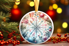 Round Christmass Ornament PNG Product Image 1