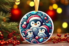 Round Christmas Ornament Sublimation|Clipart Product Image 1