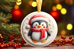 Christmas Penguin Sublimation PNG Product Image 1