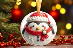 Christmas Penguin Sublimation PNG Product Image 3