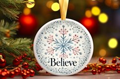 Round Christmas Ornament Sublimation|Clipart Product Image 1