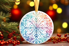 Round Christmass Ornament PNG Product Image 1