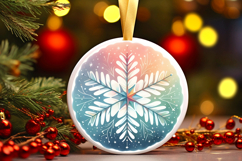 Round Christmass Ornament PNG Product Image 1