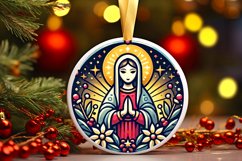 Round Christmas Ornament Sublimation|Clipart Product Image 1