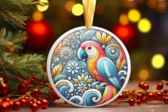 Round Christmas Ornament Sublimation|Clipart Product Image 1