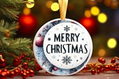 Round Christmas Ornament Sublimation|Clipart Product Image 1