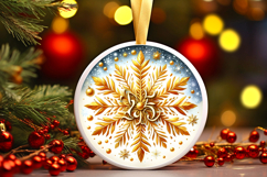 Round Christmass Ornament PNG Product Image 1