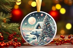 Round Christmas Ornament Sublimation|Clipart Product Image 1