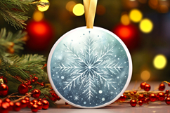 Round Christmass Ornament PNG Product Image 1