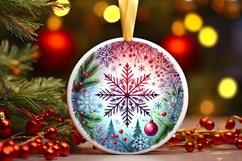 Round Christmas Ornament Sublimation|Clipart Product Image 1