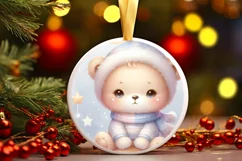 Cute Pastel Christmas Lion PNG Product Image 3