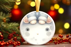 Cute Pastel Christmas Lion PNG Product Image 3