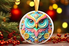 Round Christmas Ornament Sublimation|Clipart Product Image 1