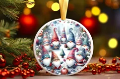 Colorful Winter Gnomes Christmas PNG Product Image 1