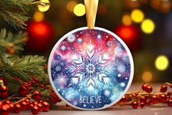 Round Christmas Ornament Sublimation|Clipart Product Image 1