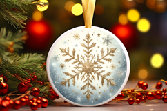 Round Christmass Ornament PNG Product Image 1