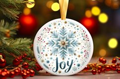 Round Christmas Ornament Sublimation|Clipart Product Image 1