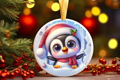 Round Christmass Ornament PNG Product Image 1