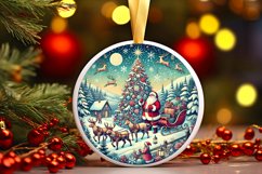 Round Christmas Ornament Sublimation|Clipart Product Image 1