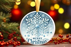Round Christmas Ornament Sublimation|Clipart Product Image 1