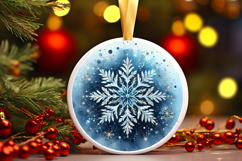 Round Christmass Ornament PNG Product Image 1