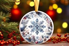 Round Christmass Ornament PNG Product Image 1