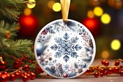 Round Christmas Ornament Sublimation|Clipart Product Image 3
