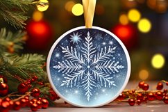 Round Christmas Ornament Sublimation|Clipart Product Image 3