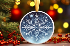 Round Christmass Ornament PNG Product Image 1
