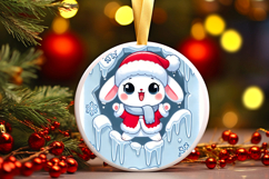 Round Christmass Ornament PNG Product Image 1