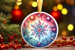 Round Christmas Ornament Sublimation|Clipart Product Image 3