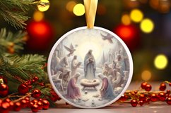 Round Christmas Ornament Sublimation|Clipart Product Image 1