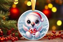 Round Christmass Ornament PNG Product Image 1