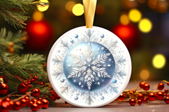 Round Christmass Ornament PNG Product Image 1