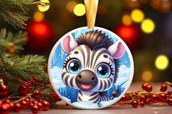 Round Christmas Ornament Sublimation|Clipart Product Image 1