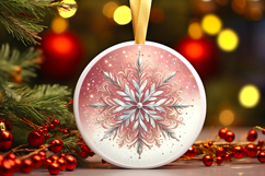 Round Christmass Ornament PNG Product Image 1