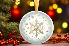 Round Christmas Ornament Sublimation|Clipart Product Image 1