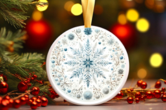 Round Christmass Ornament PNG Product Image 1