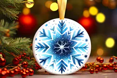 Round Christmass Ornament PNG Product Image 1