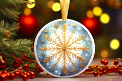 Round Christmass Ornament PNG Product Image 1