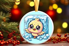 Round Christmas Ornament Sublimation|Clipart Product Image 1