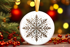 Round Christmass Ornament PNG Product Image 1
