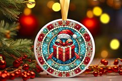 Round Christmas Ornament Sublimation|Clipart Product Image 1