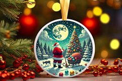 Round Christmas Ornament Sublimation|Clipart Product Image 1