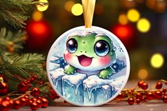 Round Christmas Ornament Sublimation|Clipart Product Image 1