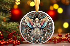 Round Christmas Ornament Sublimation|Clipart Product Image 1