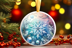 Round Christmass Ornament PNG Product Image 1