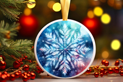 Round Christmass Ornament PNG Product Image 1