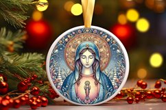 Round Christmas Ornament Sublimation|Clipart Product Image 1